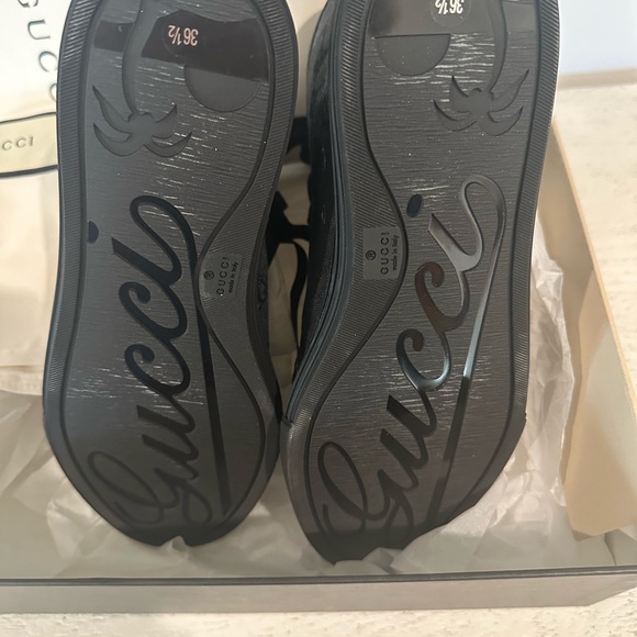 NIB GUCCI Monogram High TopSneakers Black - Picture 9 of 11